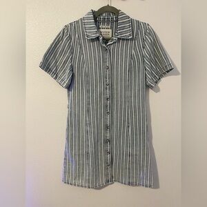 Scotch & Soda Navy Striped Mini Dress